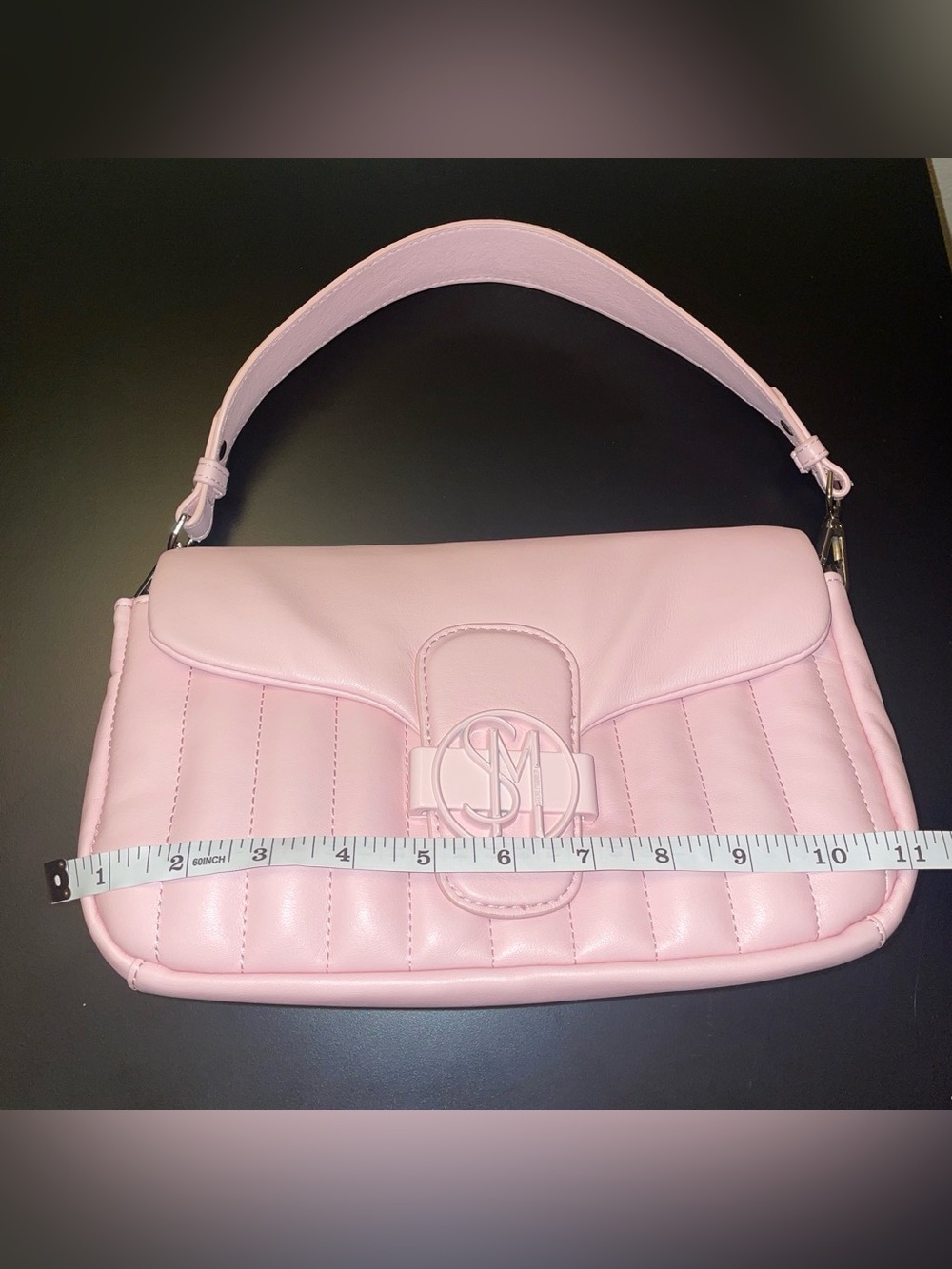 Steve Madden Baby Pink Quilted Shoulder Bag